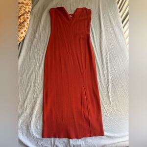 Elegant Red Sleeveless Dress